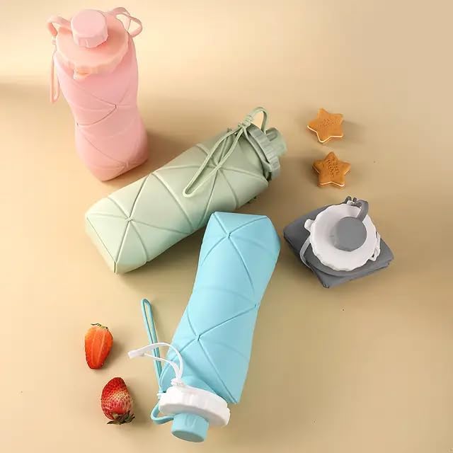 Collapsible Silicone Water Bottle - 600ml