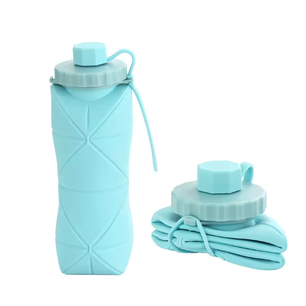 Collapsible Silicone Water Bottle - 600ml