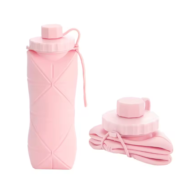 Collapsible Silicone Water Bottle - 600ml