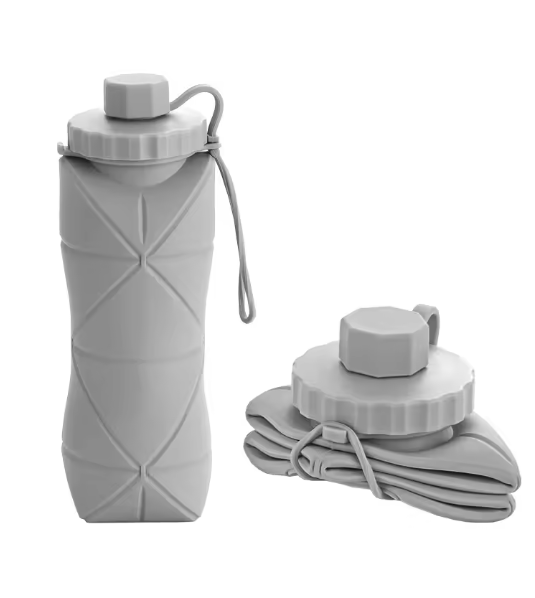 Collapsible Silicone Water Bottle - 600ml